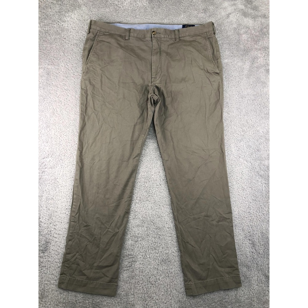 Polo Ralph Lauren Pants Men 40x30 Gray Stretch Slim Fit Chino